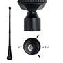 Watch A Video About the Pagoda Black Solar LED Outdoor Post Light