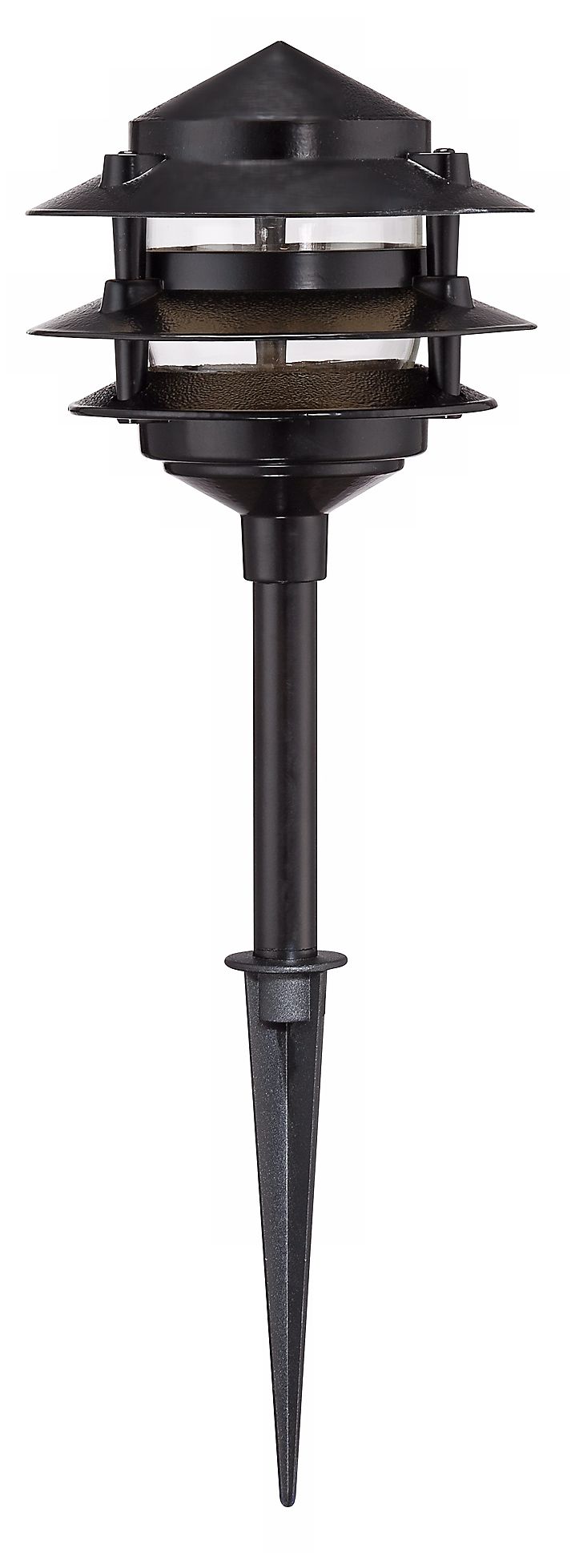 Image 2 Pagoda Black 10-Piece Outdoor LED Landscape Lighting Set more views