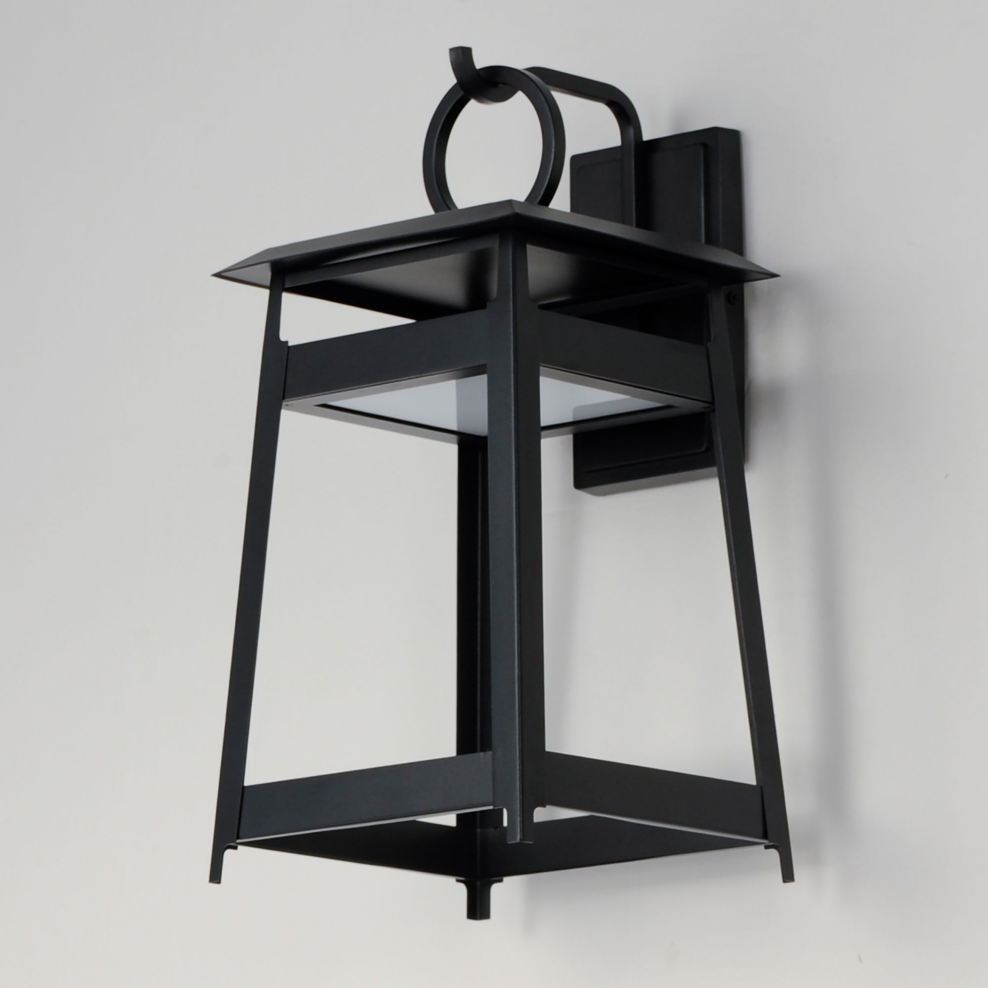 Image 2 Pagoda Large LED Outdoor Sconce Black more views