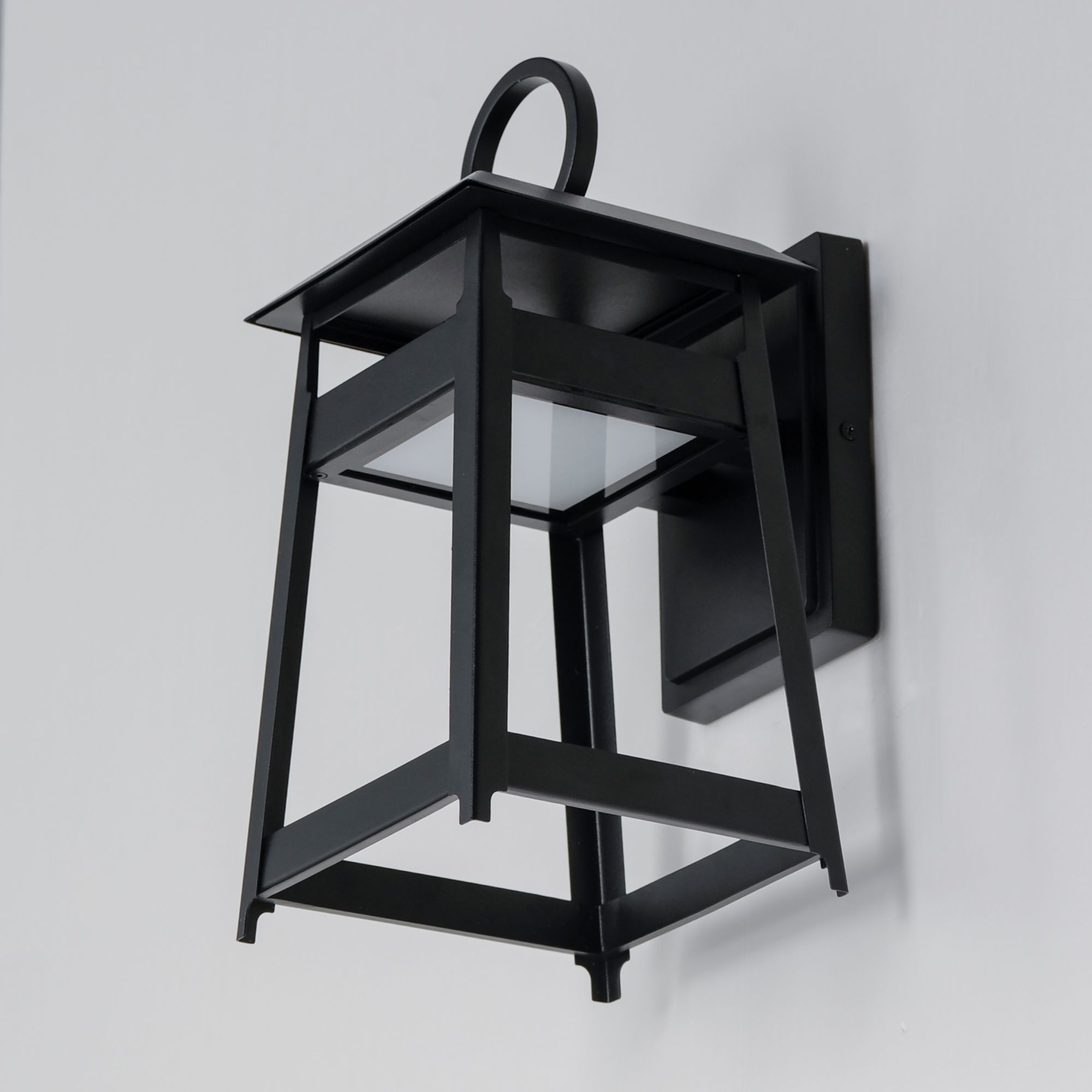 Image 3 Pagoda LED Outdoor Sconce - Black more views