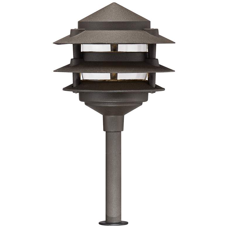 Image 2 Pagoda-Spotlight Bronze 8-Piece LED Landscape Light Kit Set more views