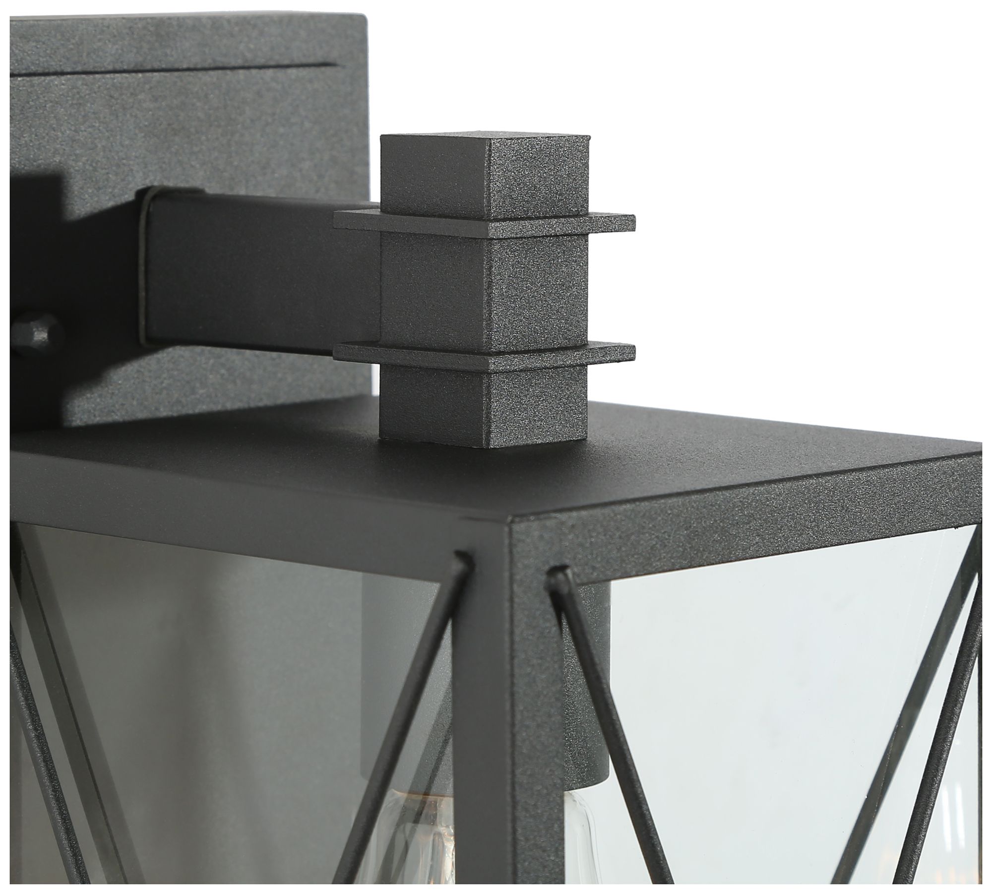 Image 2 Pahcy 11.8" High Black Glass Outdoor Wall Light more views