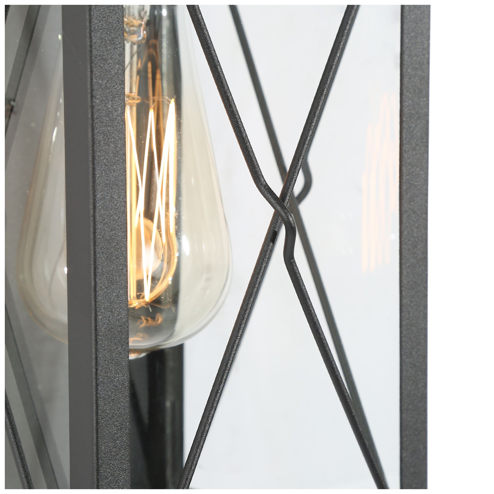 Image 3 Pahcy 11.8" High Black Glass Outdoor Wall Light more views