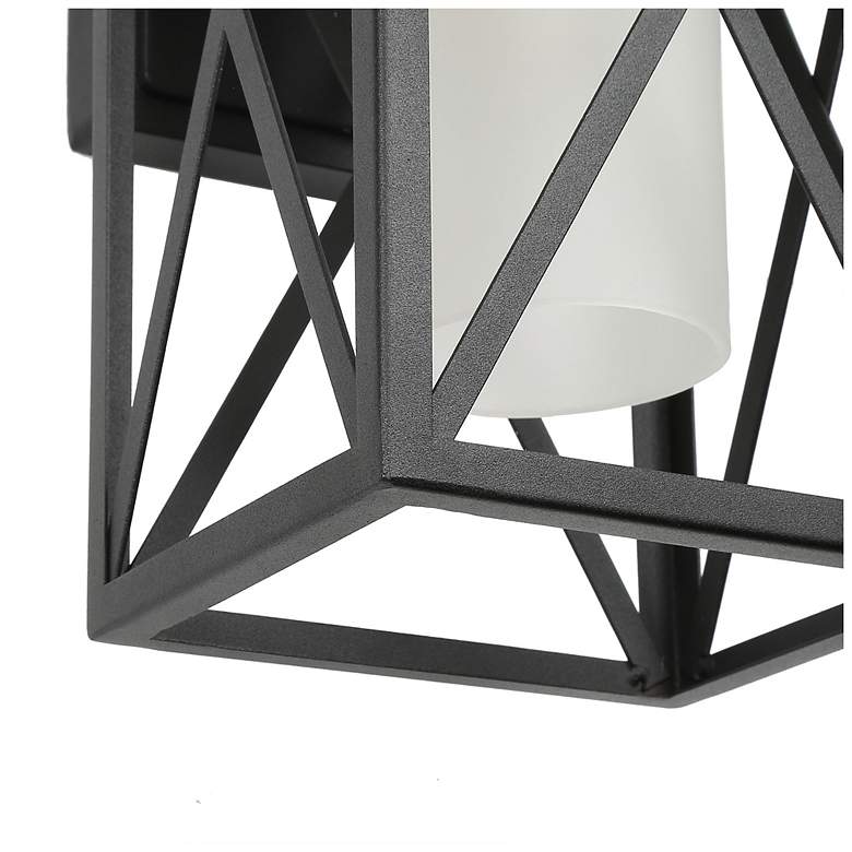 Image 4 Pahcy 12.2" High Black Glass Outdoor Wall Light more views