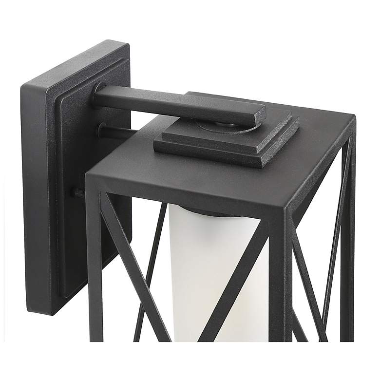 Image 5 Pahcy 12.2" High Black Glass Outdoor Wall Light more views