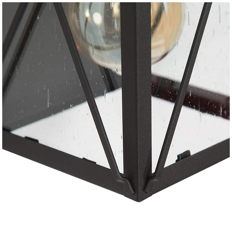 Image 3 Pahcy 12.6" High Black Glass Outdoor Wall Light Set of 2 more views