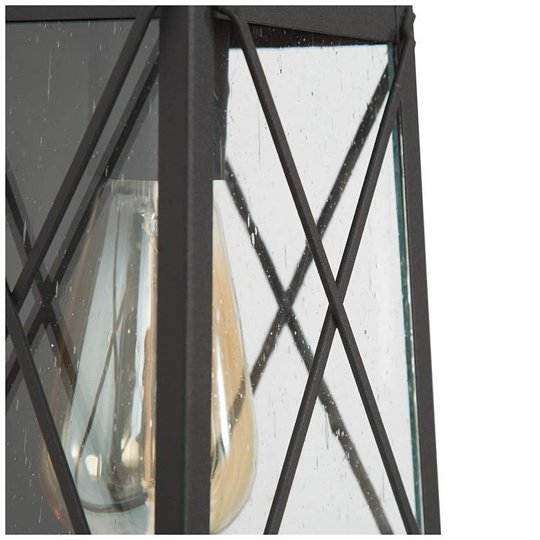 Image 4 Pahcy 12.6" High Black Glass Outdoor Wall Light Set of 2 more views