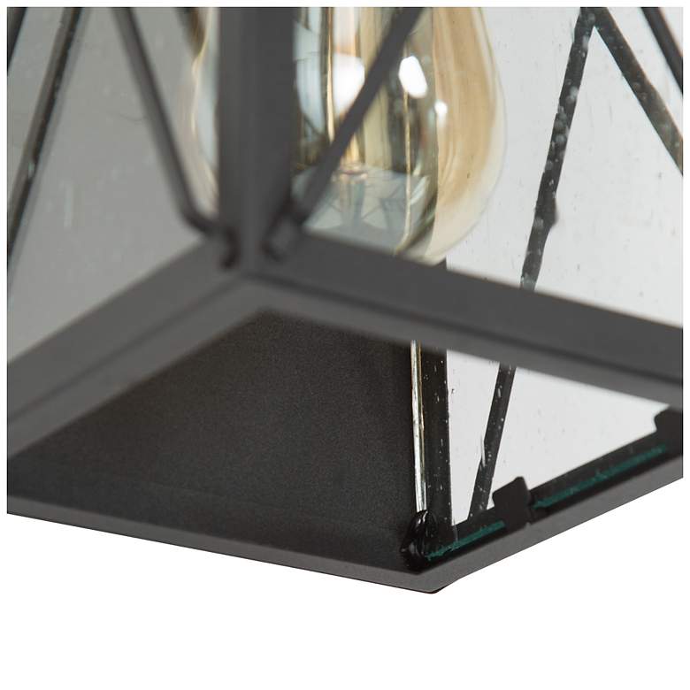 Image 4 Pahcy 12.6" High Black Glass Outdoor Wall Light more views