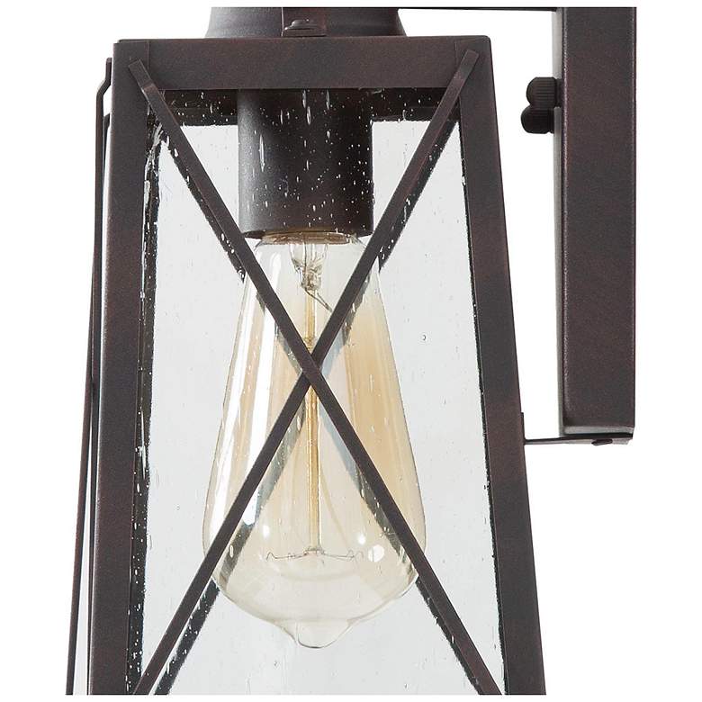 Image 4 Pahcy 12.6" High Textured Rust Glass Outdoor Wall Light more views