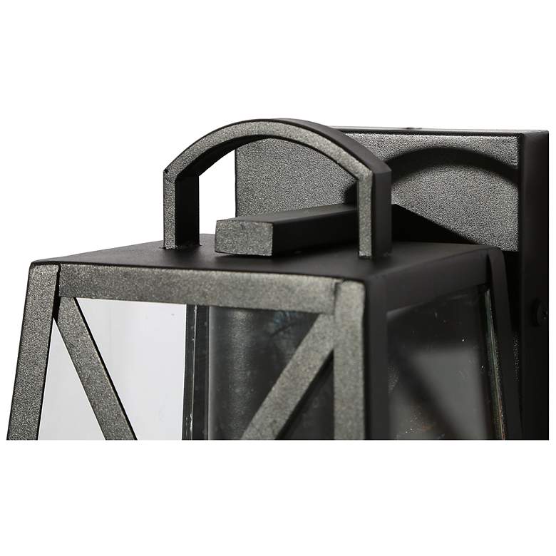 Image 2 Pahcy 8.7" High Black Glass Outdoor Wall Light more views