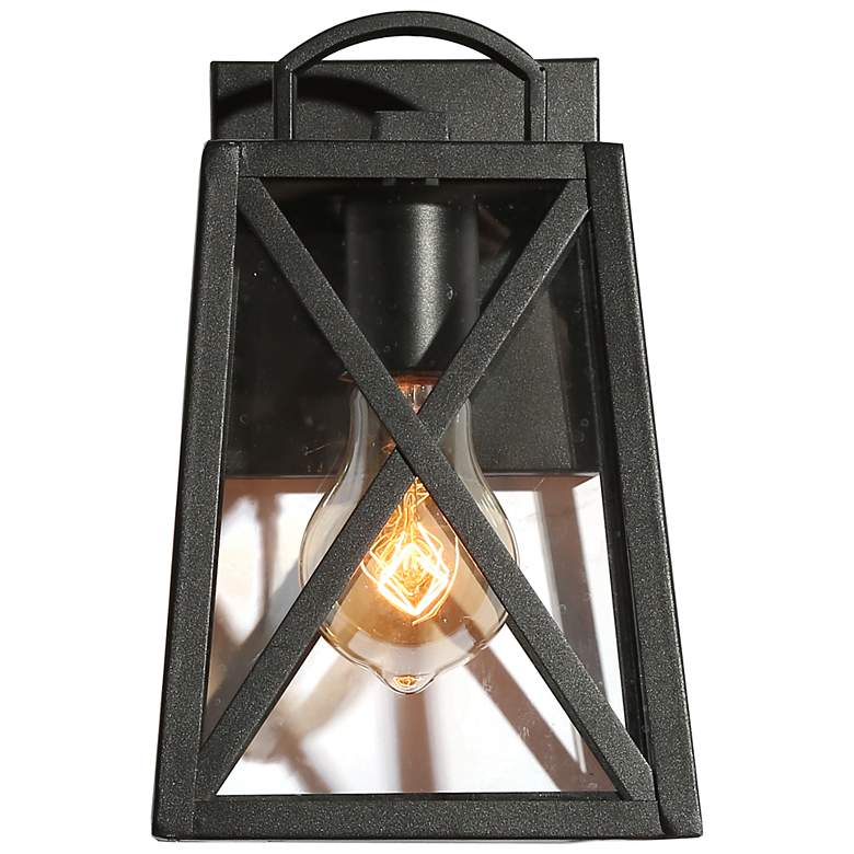 Image 3 Pahcy 8.7" High Black Glass Outdoor Wall Light more views
