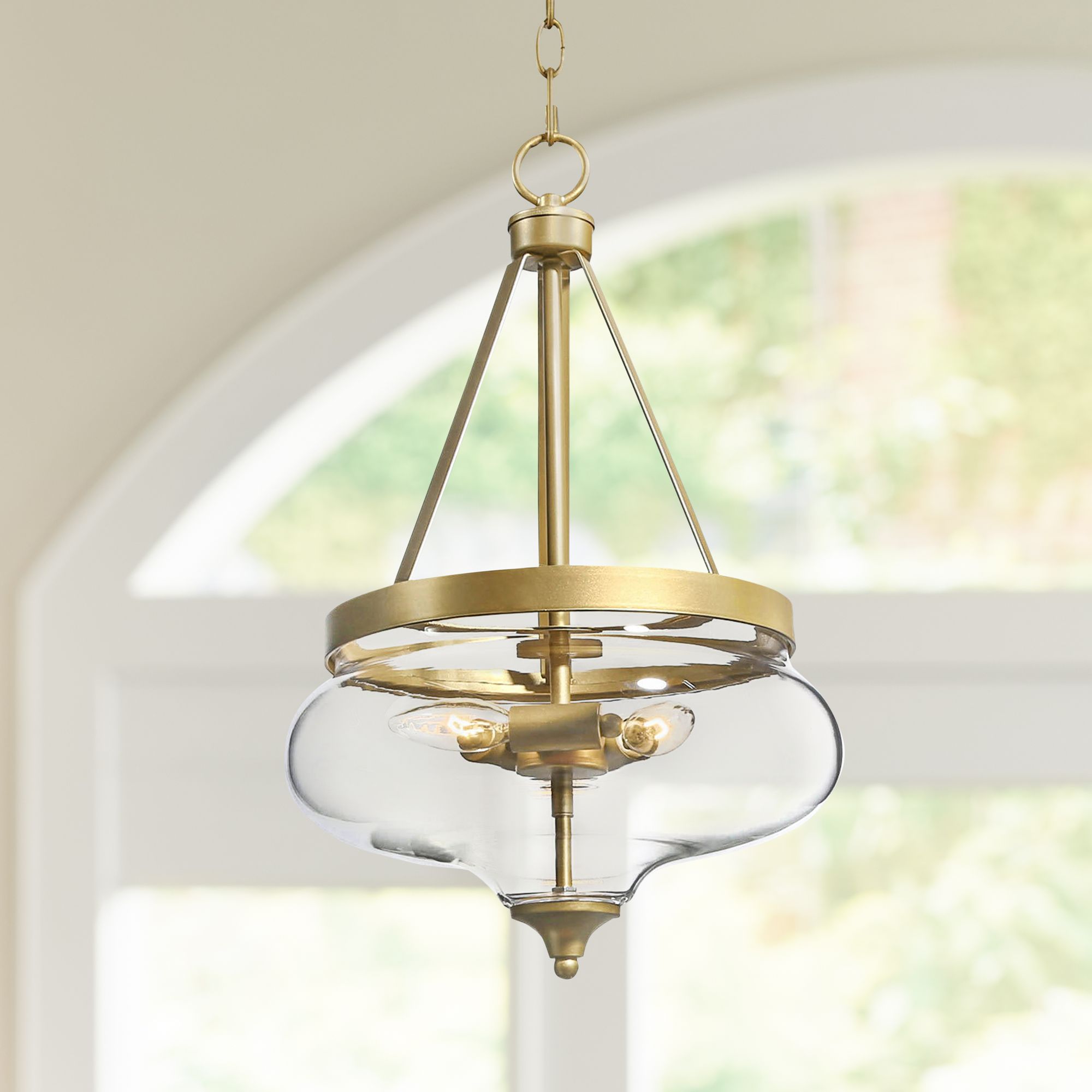 gold 3 pendant light