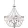 Paige 24" Wide Crystal and Glass Beads Chandelier