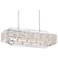 Paige 38"W Chrome and Crystal 12-Light Island Pendant Light