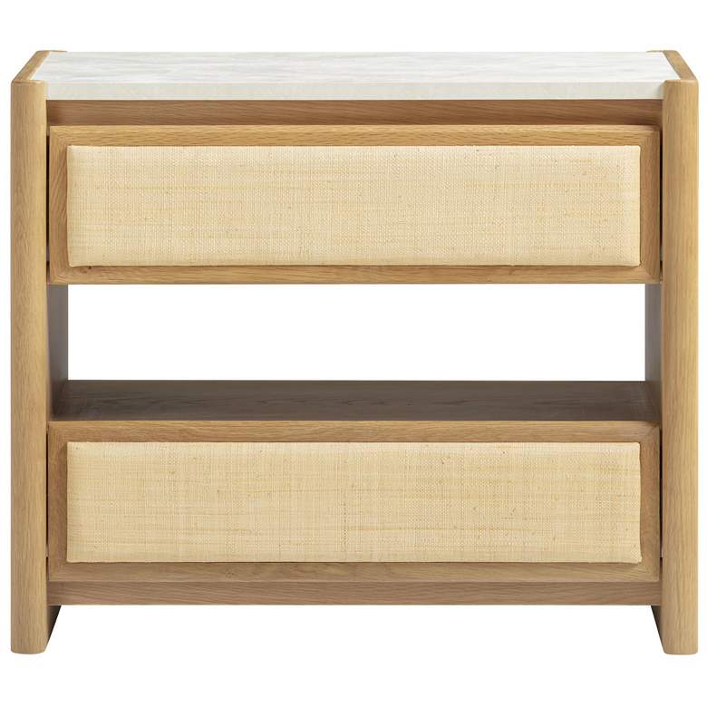 Image 1 Paige Natural Oak 2-Drawer Nightstand