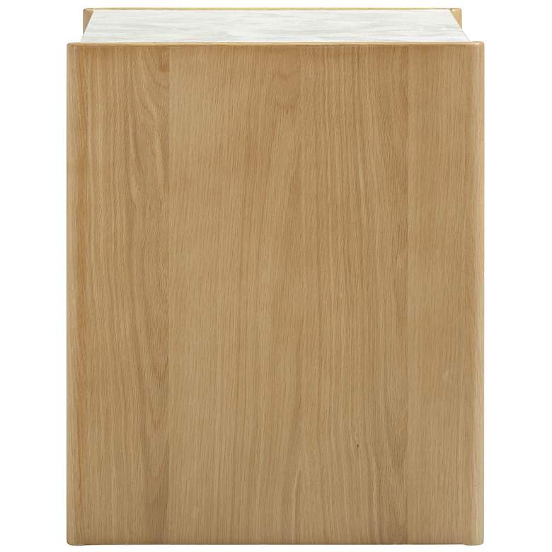 Image 5 Paige Natural Oak 2-Drawer Nightstand more views