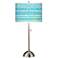 Paint Drips Giclee Brushed Nickel Table Lamp