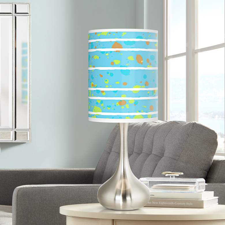 Image 1 Paint Drips Giclee Droplet Table Lamp