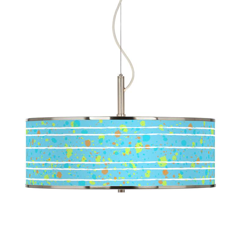 Image 1 Paint Drips Giclee Glow 20 inch Wide Pendant Light