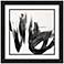 Paint It Black I 25 1/2" Square Framed Wall Art