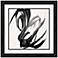 Paint It Black II 25 1/2" Square Framed Wall Art