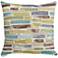 Paint Strokes 18" Square Throw Pillow