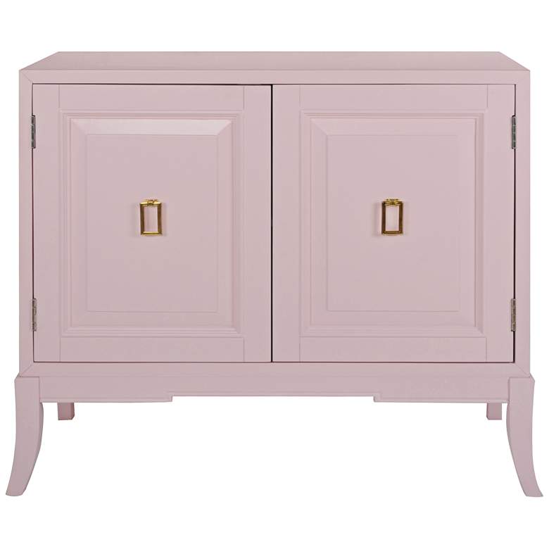 Image 1 Painted Blush 40 inch Wide 2-Door Wood Accent Chest