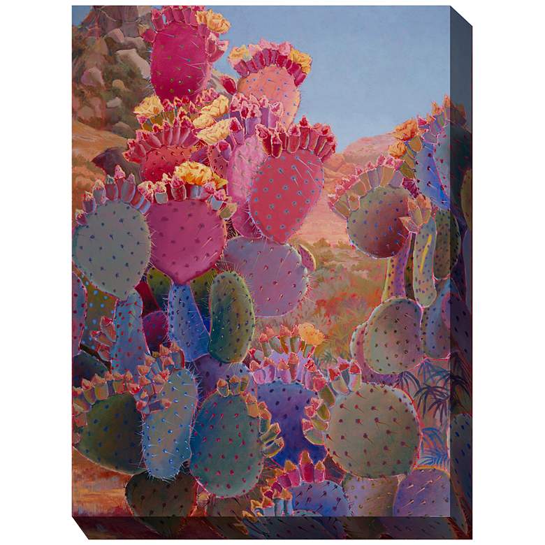 Image 1 Painted Desert 40" High All-Weather Outdoor Canvas Wall Art