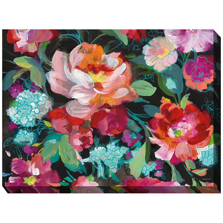 Image 1 Painted Ladies 40" Wide All-Weather Outdoor Canvas Wall Art