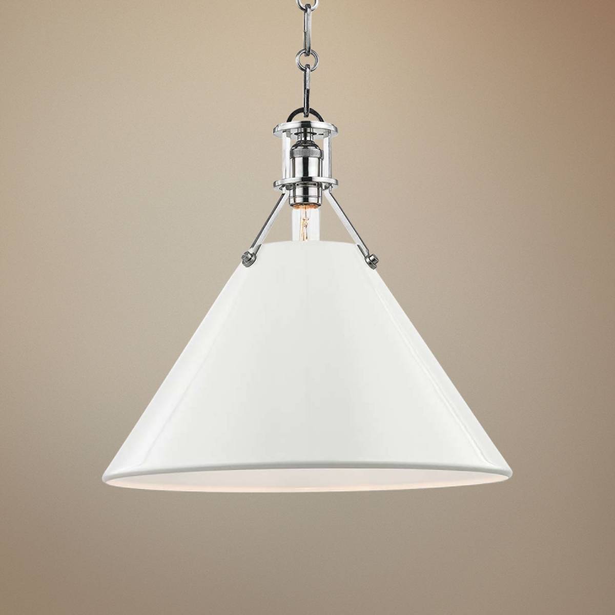 Painted No 2 16 W Polished Nickel Pendant W Off White Shade  65e24cropped ?qlt=70&wid=1200&hei=1200&fmt=jpeg