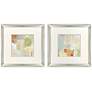 1_Painted Sketch 23"W x 23"H Framed Art Set of 2