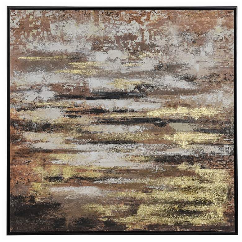 Image 1 Painting I 39.37"W x 39.37"H Multi Color Framed Canvas Wall Art