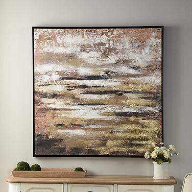 Painting I 39.37"W x 39.37"H Multi Color Framed Canvas Wall Art