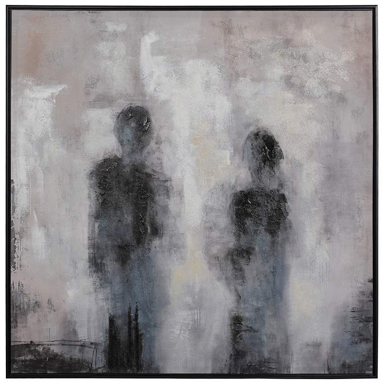 Image 1 Painting II 39.37"W x 39.37"H Multi Color Framed Canvas Wall Art