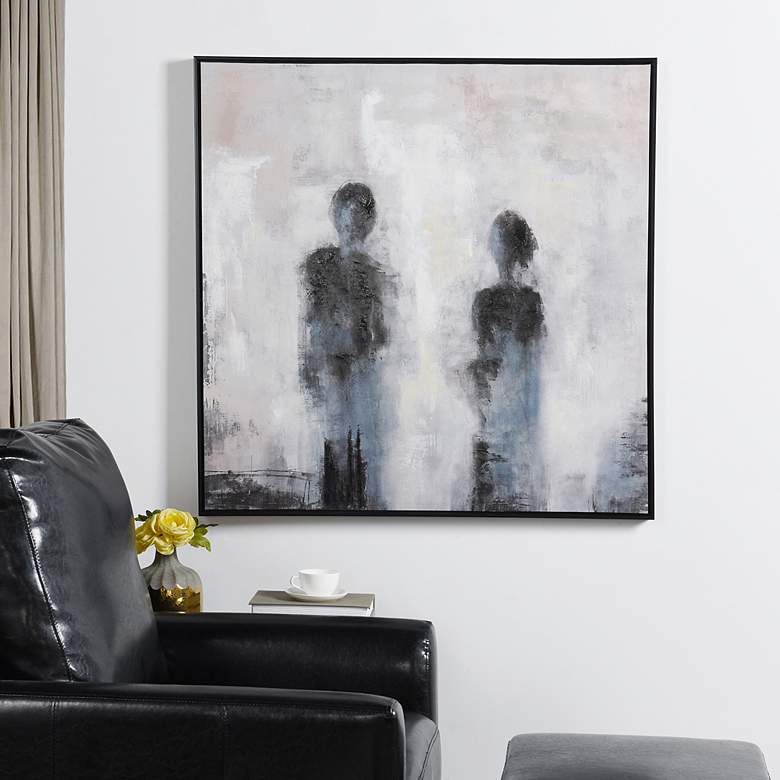 Image 1 Painting II 39.37"W x 39.37"H Multi Color Framed Canvas Wall Art