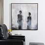 1_Painting II 39.37"W x 39.37"H Multi Color Framed Canvas Wall Art