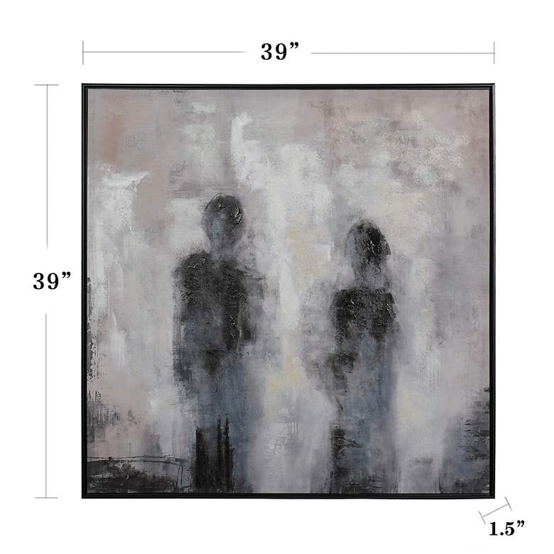 Image 7 Painting II 39.37"W x 39.37"H Multi Color Framed Canvas Wall Art more views