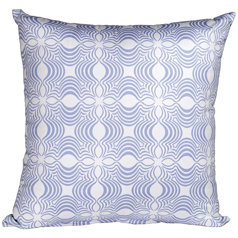Image 1 Paisley 18 inch Square Light Blue Lumbar Pillow