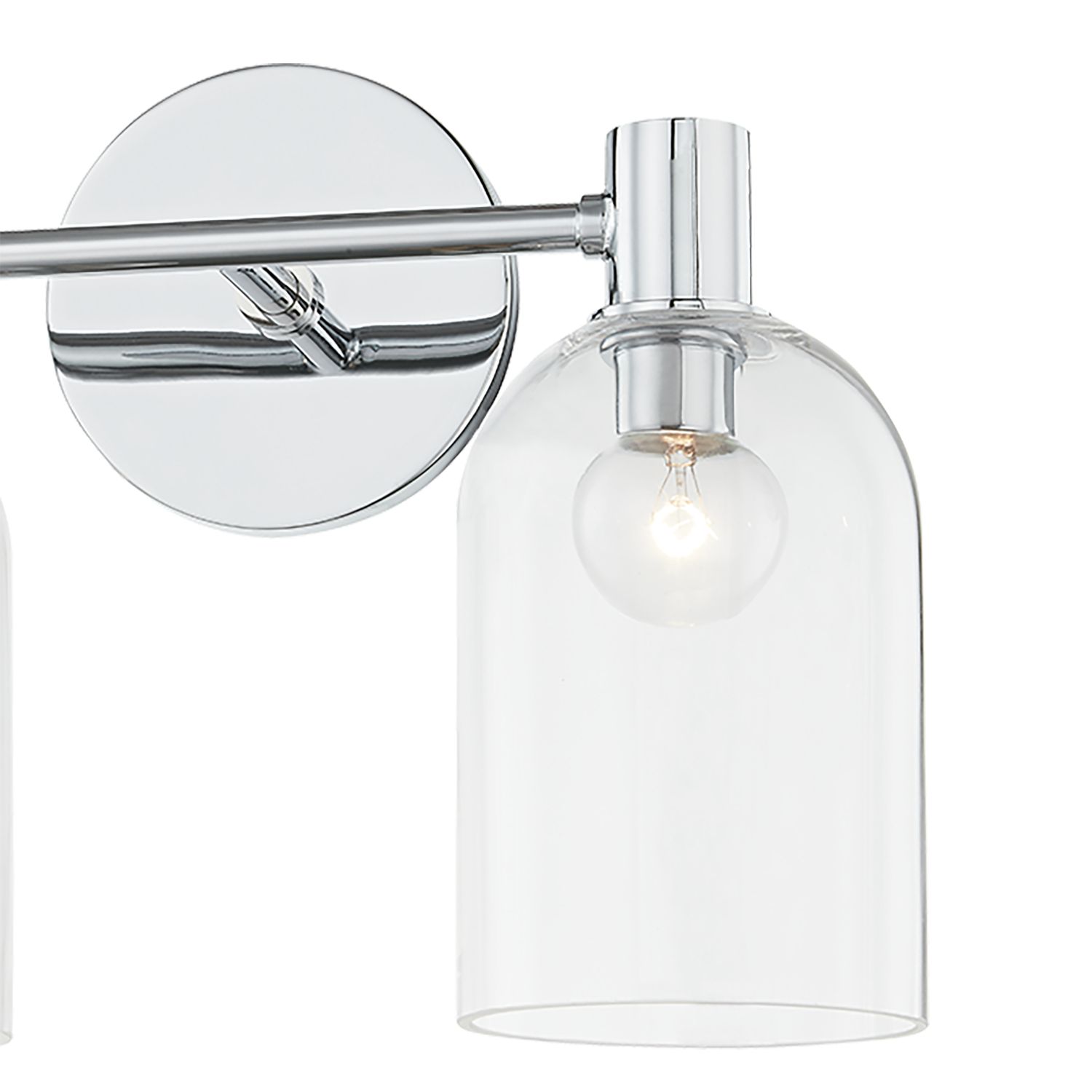 Image 2 Paisley 2 Light Bath Sconce Polished Chrome more views
