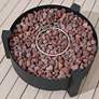 Paisley 31 1/2"W Dark Charcoal Round Outdoor Gas Fire Pit