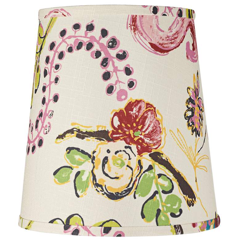 Image 1 Paisley Floral Cone Lamp Shade 8x10x11.5 (Spider)