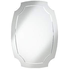Image3 of Pajaro Black 27 1/2" x 39 1/2" Oval Cut Wall Mirror