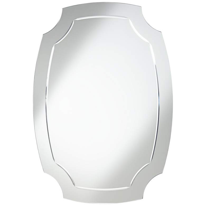 Image 3 Pajaro Black 27 1/2 inch x 39 1/2 inch Oval Cut Wall Mirror
