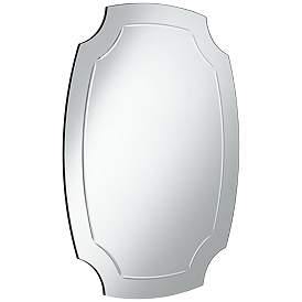 Image5 of Pajaro Black 27 1/2" x 39 1/2" Oval Cut Wall Mirror more views