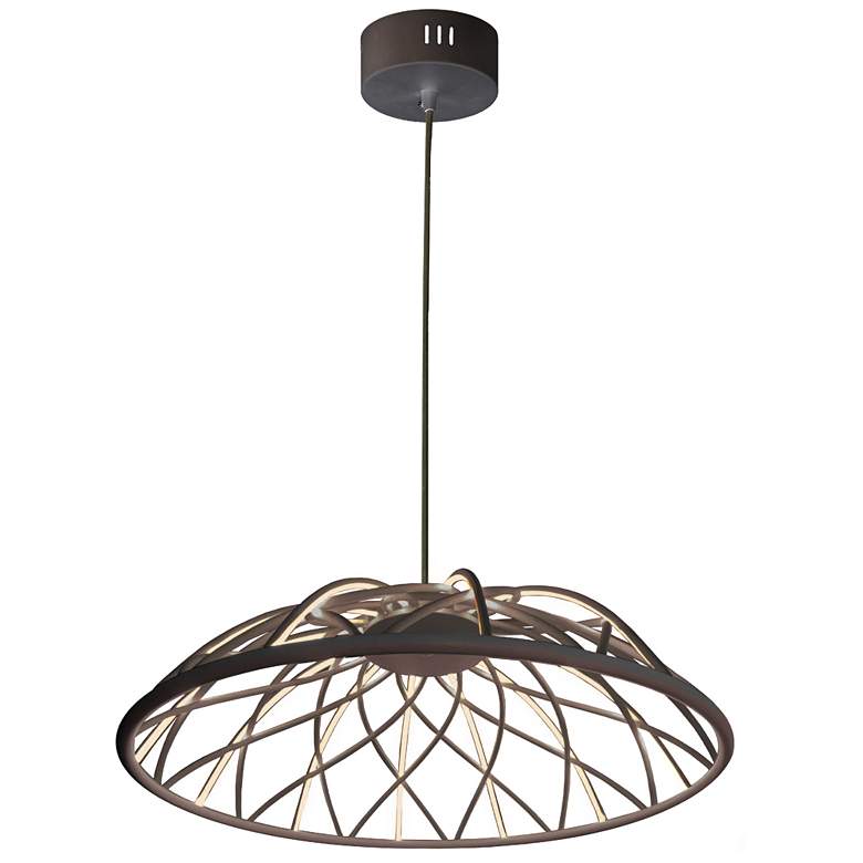 Image 1 Pakuna 20" Wide Black LED Pendant