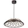 1_Pakuna 20" Wide Black LED Pendant
