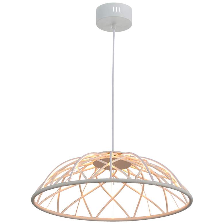 Image 1 Pakuna 20" Wide White LED Pendant