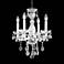 Palace Ice 16" Wide Silver and Crystal 4-Light Chandelier