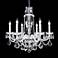 Palace Ice 25" Wide Silver 6-Light Crystal Dining Chandelier