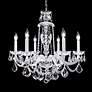 Palace Ice 25" Wide Silver 6-Light Crystal Dining Chandelier